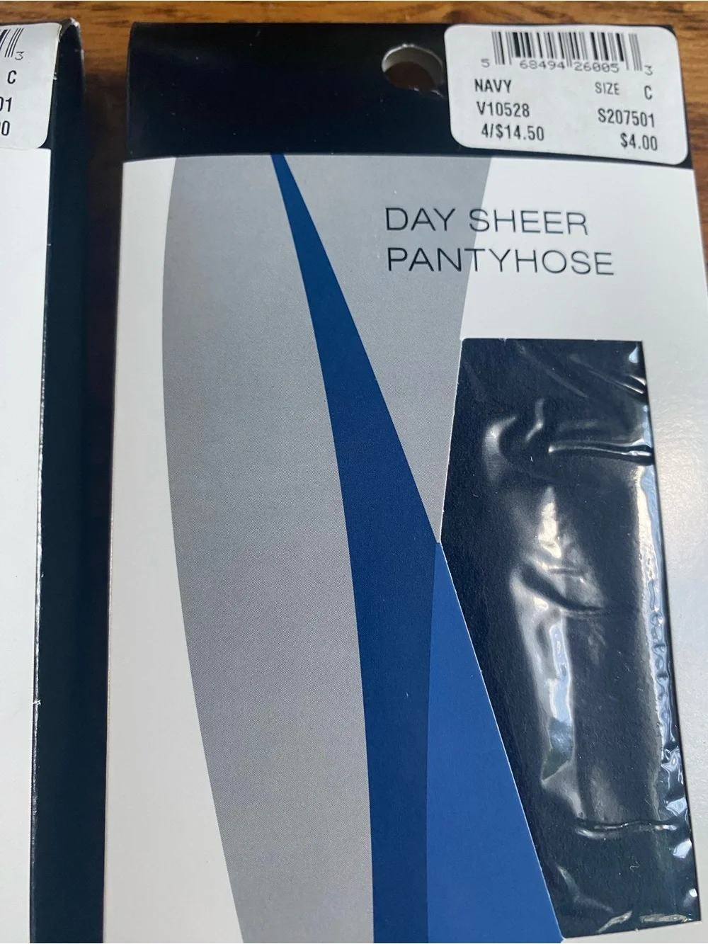 Catherine Size C Day Sheer Pantyhose Navy V10528 S207501 Lot Of 3